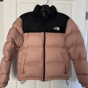Women’s Pink North Face Nupste Puffer